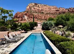 Pool!  Red Rock & Chapel Views! Hot Tub.  EV Charger.