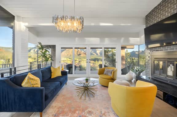 Stunning Views! Uptown Home w/ Hot Tub/Gym/Firepit